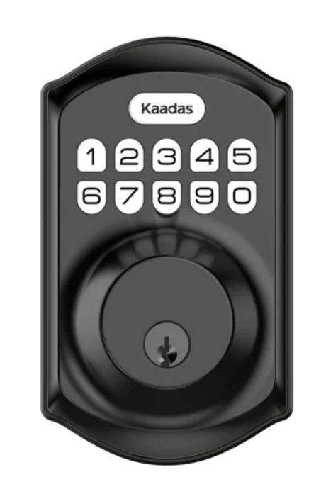 KA201-002-ZW | Z-Wave Key-Free Touchpad Deadbolt, Matte Black